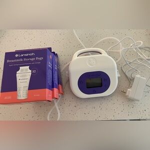 Lansinoh breast pump and breast milk storage bags